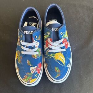Polo by Ralph Lauren Adults Blue Floral Sneakers